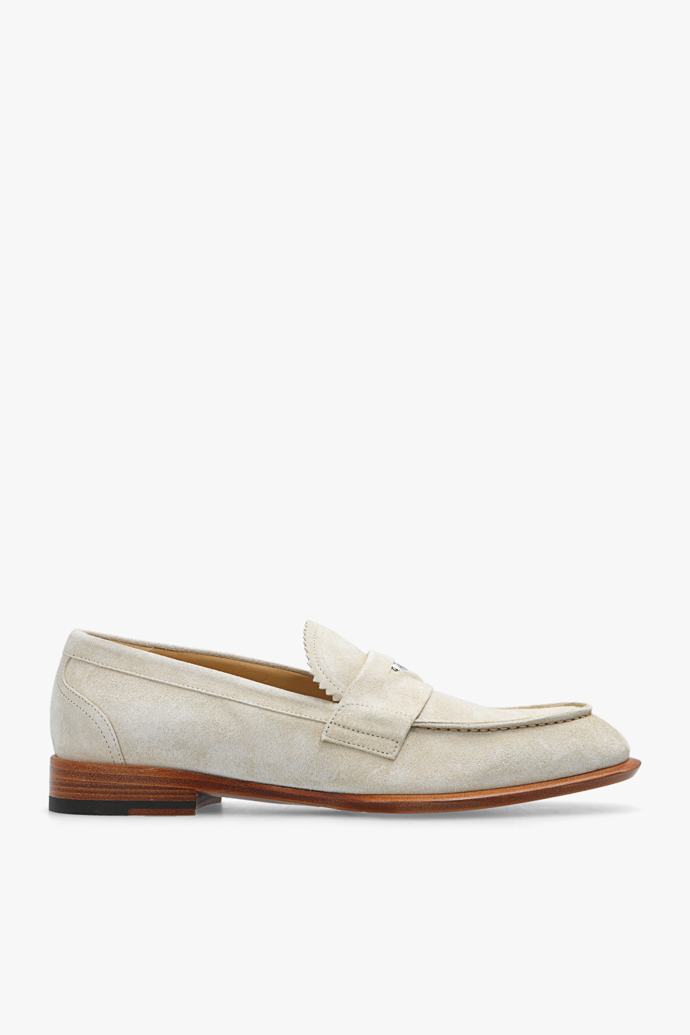 Cream cheap suede pumps